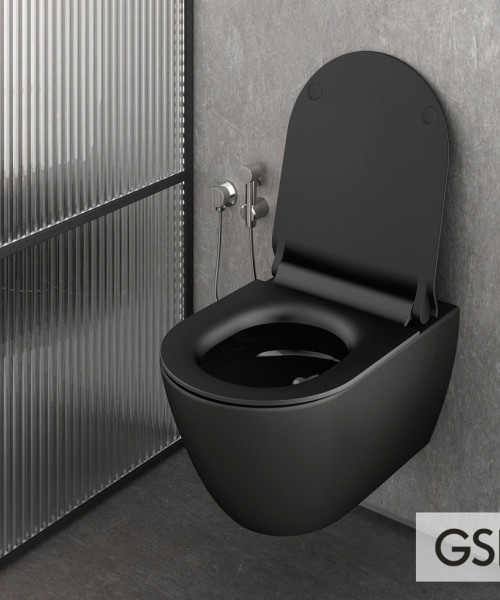 Λεκάνη Κρεμαστή Pura/50 Swirlflush με κάλυμμα MS86SC Super Slim Soft Close